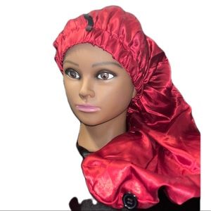 Long satin Bonnet “Wine”